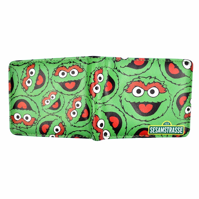 Ví Ngắn Đựng Tiền Xu Họa Tiết Hoạt Hình SESAME STREET Dễ Thương