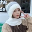 Mũ beanie NKSFX Khăn quàng cổ mùa đông Mũ dệt kim nhiệt mềm mại