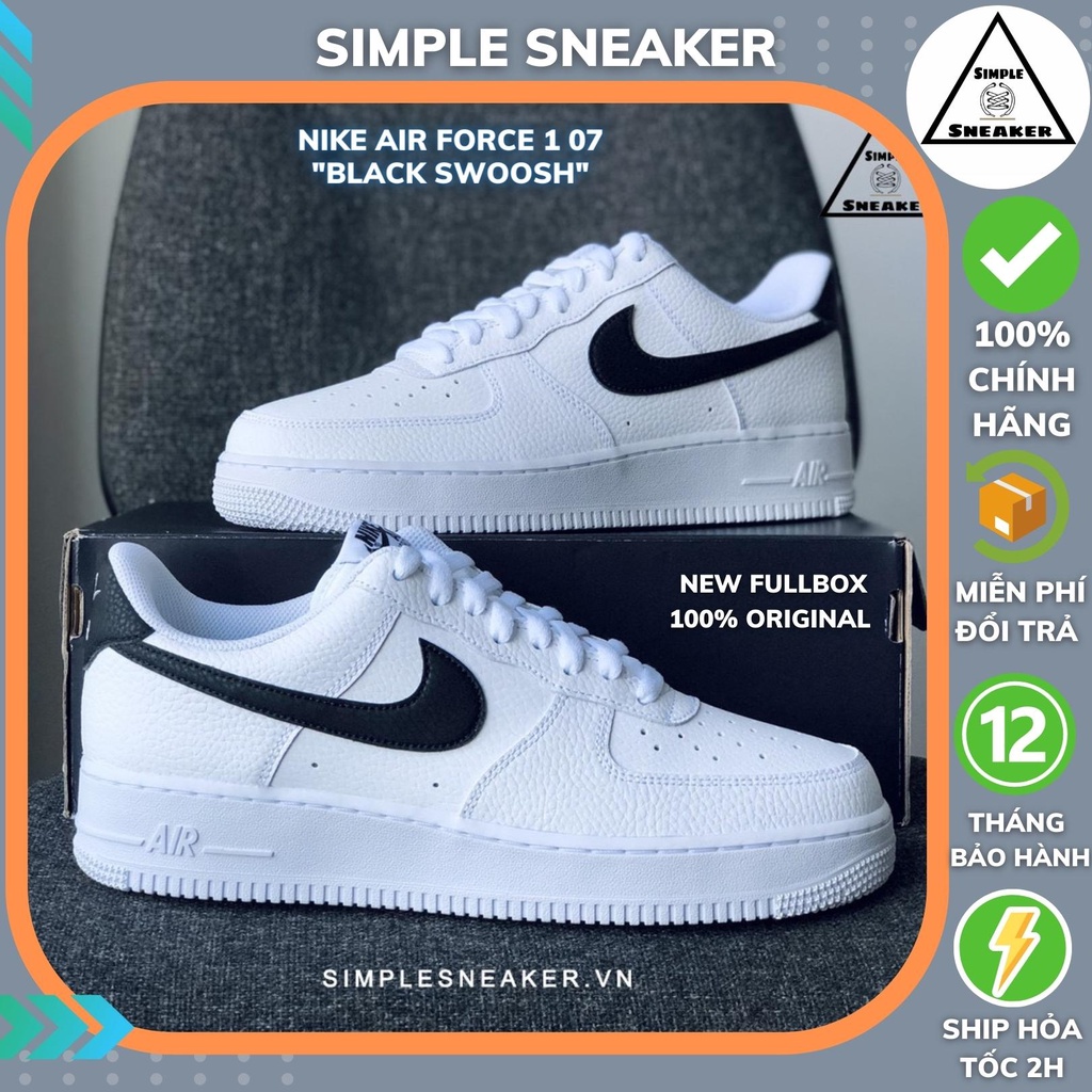 Giày Nike Chính Hãng 🔴FREESHIP🔴 Air Force 1 Auth - Giày Nike AF1 Black ...