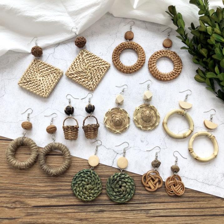 BÔNG TAI CÓI VINTAGE, HOA TAI | Shopee Việt Nam