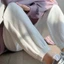 Quần Jogger nữ dài ống rộng phong cách Ulzzang bo gấu chất thun trẻ trung 2022
