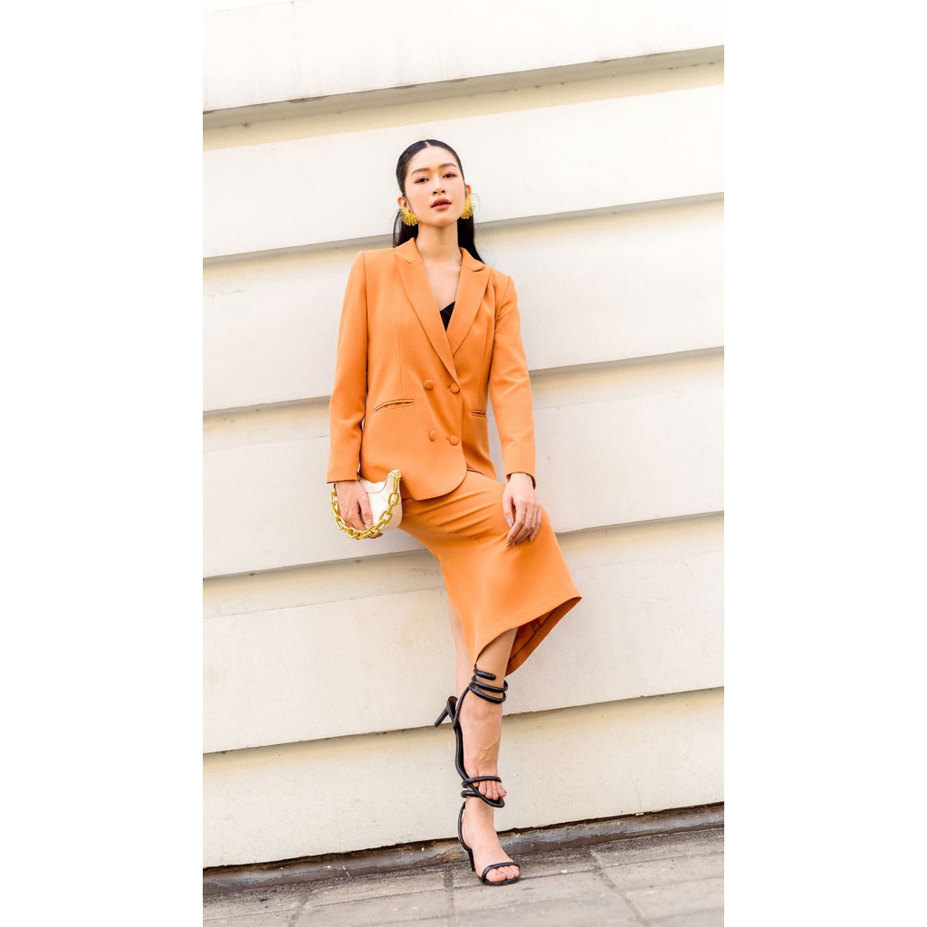 Chân váy bút chì midi dáng dài, váy công sở Vella Fashion VV22091