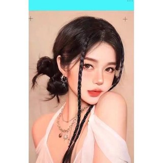Tóc Giả Tết Lọn Nhỏ Bắt Sáng Tự Nhiên Dành Cho Nữ (Giá 1 Lọn) HaminStore