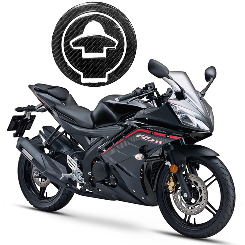 Xe Máy Sợi Carbon Bình Nhiên Liệu Bao Miếng Dán Decal Cho YAMAHA YZF-R3 R25 R15 MT-03 Nắp Khí Bảo Vệ Miếng Dán