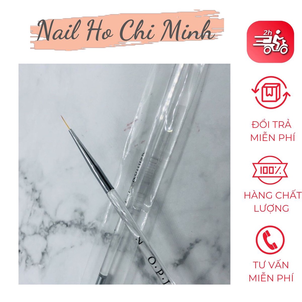 Cọ Vẽ Nét O.P.I , Cọ Râu Kẻ Thẳng Lông Mềm Vẽ Móng Siêu Mảnh Nét Nhỏ