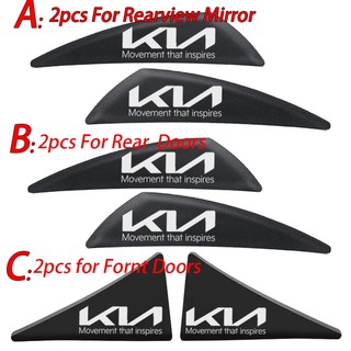 Miếng Dán Góc Cửa Xe Hơi KIA KN Sonet Morning Seltos K2 K3 K5 Carens XCeed Forte Cerato Soluto Sportage Bằng Cao Su Silicon Dày Dặn Chống Trầy Xước