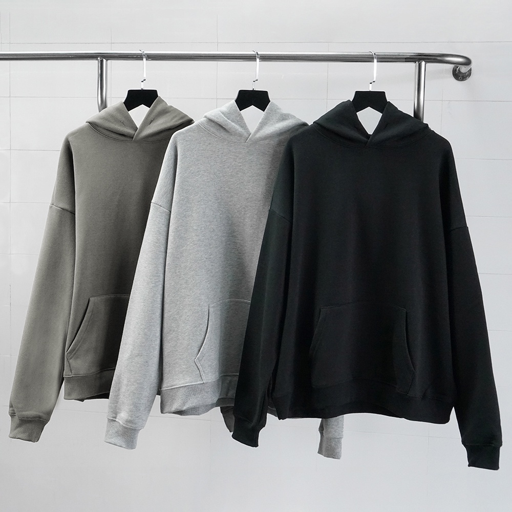 X KHO Ao hoodie oversize nam n FOMAX basic tr n form r ng ch t n bong day d n Local Brand Shopee Vi t Nam