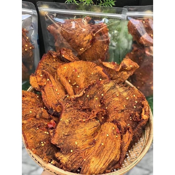 KHÔ BÒ MIẾNG (Bò Thật 100%) Giá Sỉ Loại ngon đặc biệt, túi 500gr