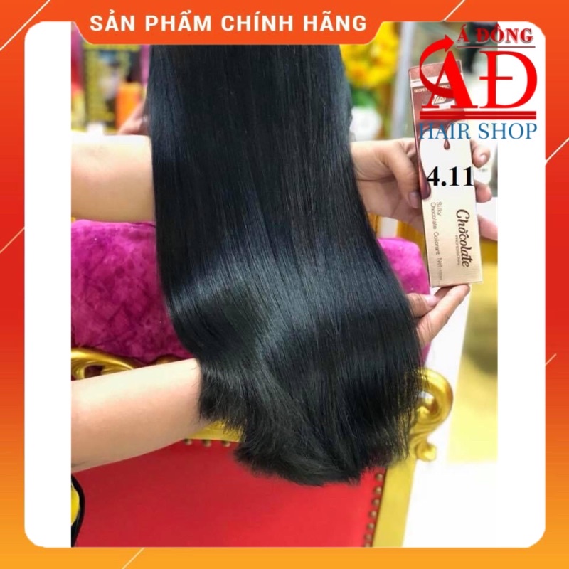 THUỐC NHUỘM THỜI TRANG ĂN BẠC CHOCOLATE HƯƠNG SOCOLA 123 100ML + OXY (+Bao tay, mũ trùm, bọc tai)