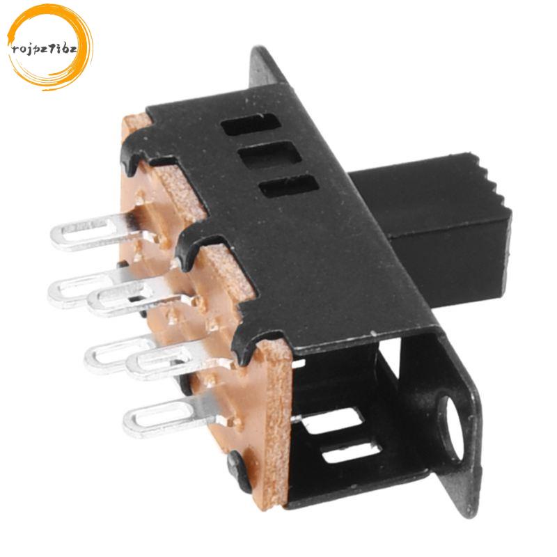 10 Chiếc Núm Cao 6 Pin 3 Vị Trí DPDT Bảng Trượt Công Tắc 0.5A 50V DC