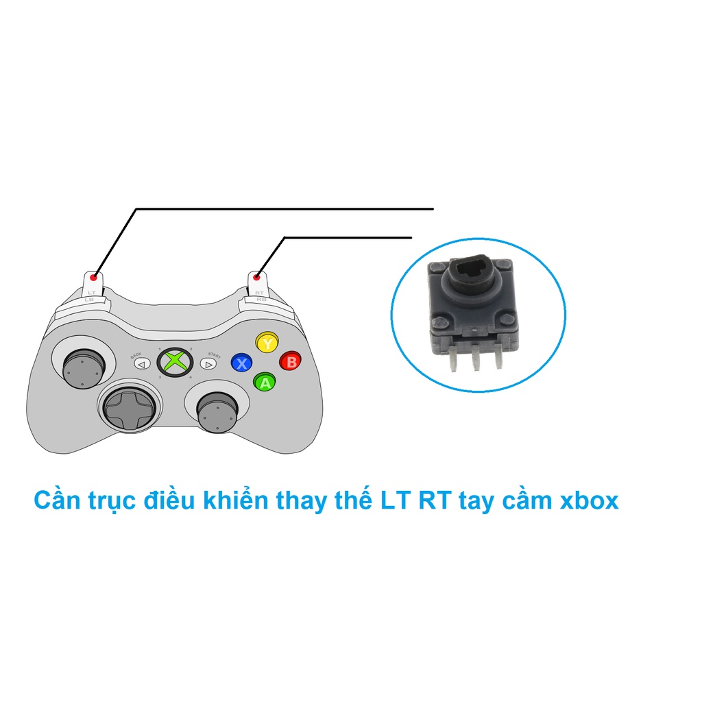 Cần Trục Nút Điều Khiển LT RT Thay Thế Tay Cầm XBOX | Shopee Việt Nam