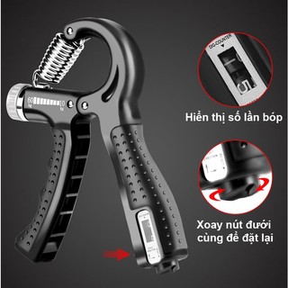(freeship) Kìm Bóp Tay, Kìm Tập Cơ Tay, Dụng Cụ Tập Gym Tại Nhà Điều Chỉnh Lực Có Đếm 10-60kg