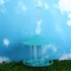 FUHUIOT Chim Ăn Gazebo Loại Nhà Trạm Thức Ăn Cho Thú Cưng Sân Vườn Ngoài Trời Đồ Dùng Cho Chim