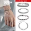 Tổng hợp Vòng đeo tay - lắc tay màu bạc dành cho nam và nữ hot nhất unisex chất liệu titan không gỉ BEAR8