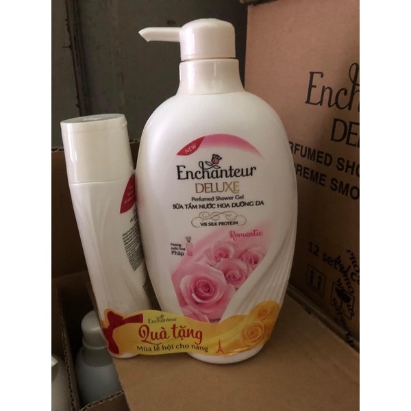 Sữa tắm hương nước hoa dưỡng da thơm mịn Enchanteur 650gr (5 mùi)
