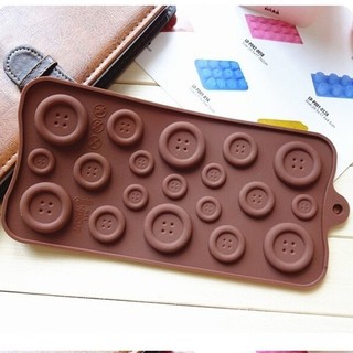 Khuôn Silicone Tạo Hình Nút Áo Làm Bánh Kẹo,chocolate