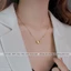 Dây chuyền nữ titan không gỉ mặt hình nơ dễ thương phong cách vintage 2023