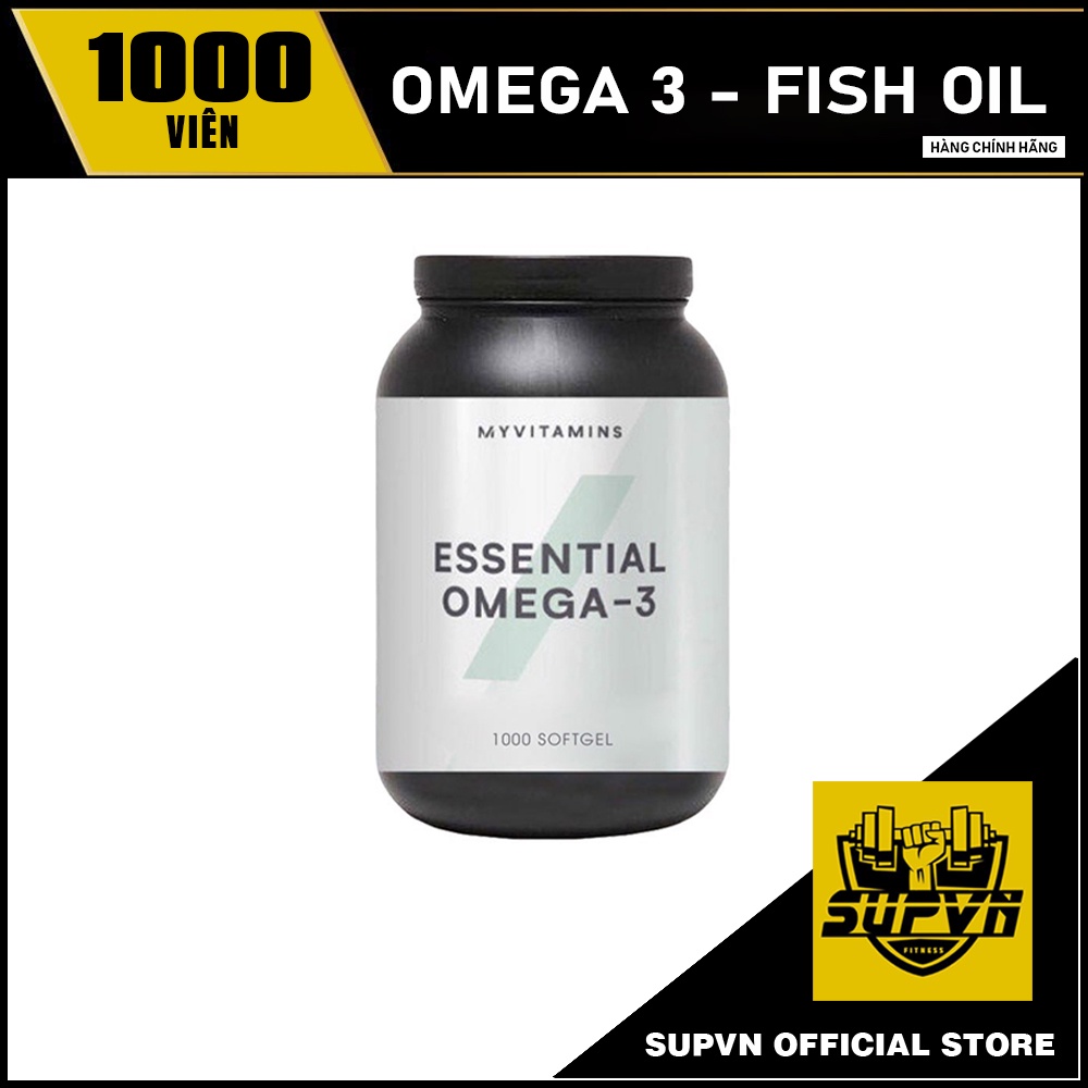 Dầu cá Omega3 Fishoil Myvitamins Essential Omega 3 (1000 viên) Vitamin