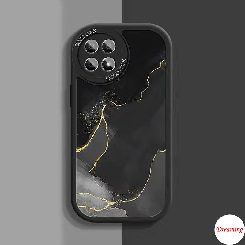 Ốp Lưng Cho Redmi Note 13 12 11S 10S 9S 8 7 A1 A2 12C 11A 10C 10A 9C 9A 9T C55 C50 X5 X3 NFC GT M3 10T 13T Pro 11T Hình Bầu Dục Mắt Lớn Mềm Ốp Lưng Điện Thoại Màu Xám Xanh Bầu trời