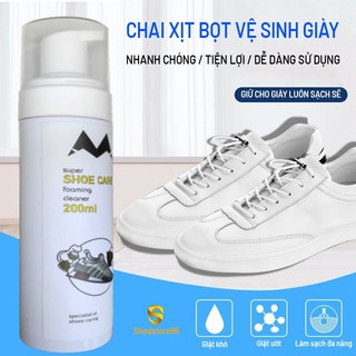 Bộ vệ sinh giày sneaker 200ml - vệ sinh giày thể thao, ba lô, túi sách, áo khoác