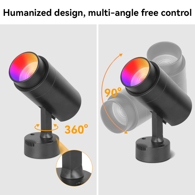 Đèn Sân Khấu Đèn Led RGB 24W Nhiều Màu Sắc Kèm Điều Khiển Từ Xa Chuyên Dụng Cho Trang Trí Sân Khấu 220v đèn trần Ánh sáng lấp đầy ảnh xung quanh
