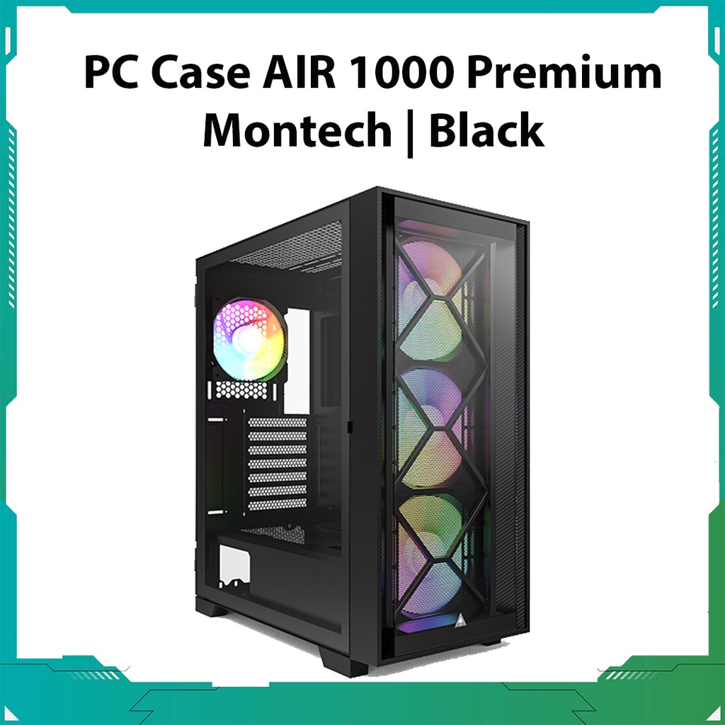 Vỏ Case Máy Tính AIR 1000 Premium Montech | Black | Shopee Việt Nam