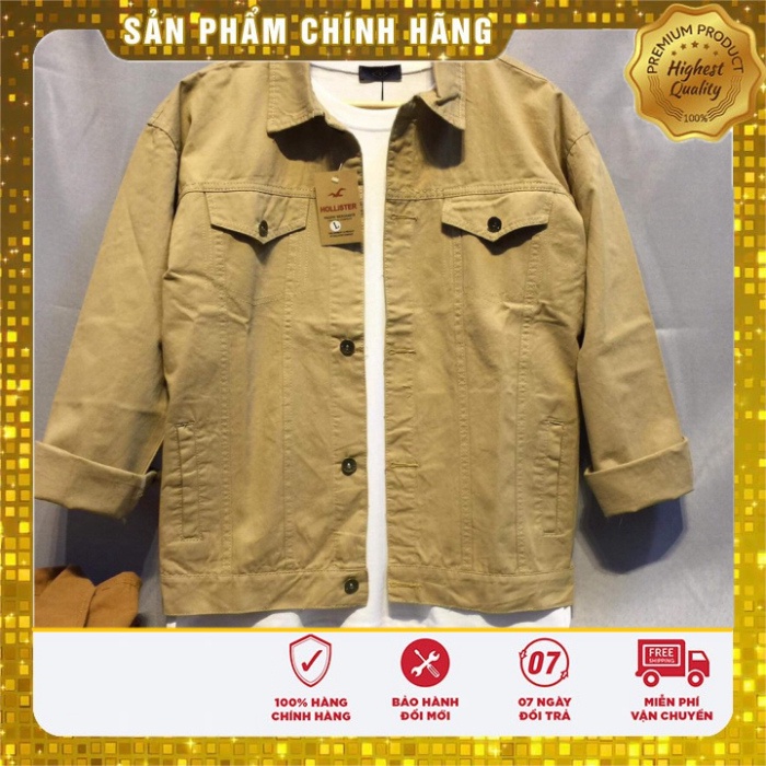 Áo Khoác Kaki Jean ALLEN STORE nhiều màu sắc Cực Chất,Phom Unisex Vải Mềm Mịn, thích hợp với tất cả Thời Tiết, phong phú