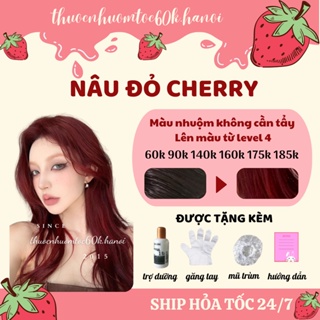 Bảng màu thuốc nhuộm tóc đỏ cherry độc đáo