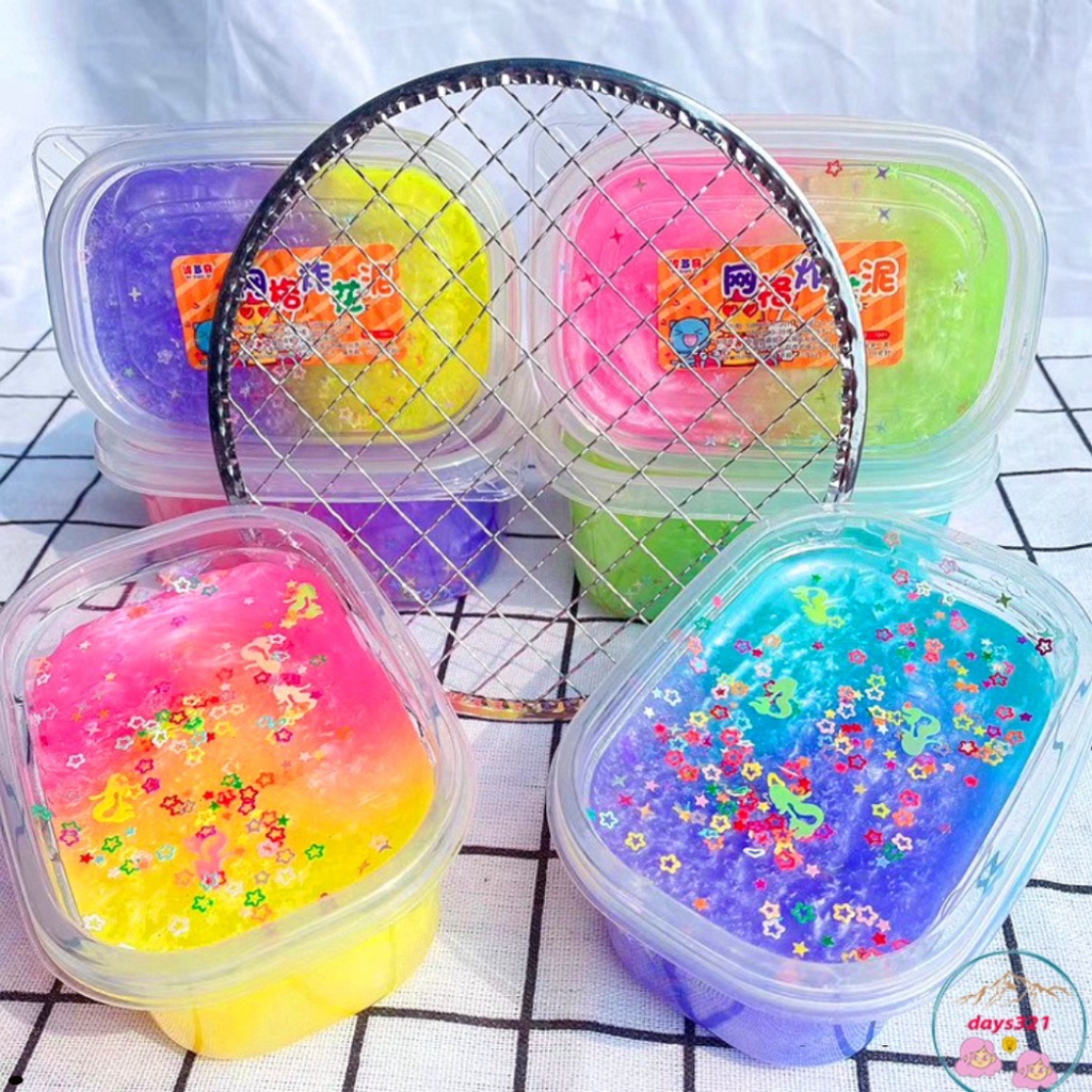 Chiếc Xô Slime 300G Set Slime Mix 7 Màu Cầu Vồng và Galaxy Đẹp Nhất ...