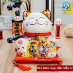Tượng Mèo Thần Tài Ngũ Phúc Lâm Môn Vẫy Tay Chiêu Tài Lộc Bằng Gốm Sứ - MẪU & MÀU GIAO NGẪU NHIÊN — ảnh 4