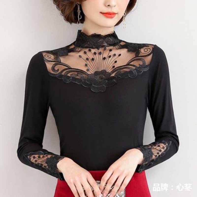 Áo giữ nhiệt nữ áo thun dài tay phối zen áo thu đông nữ