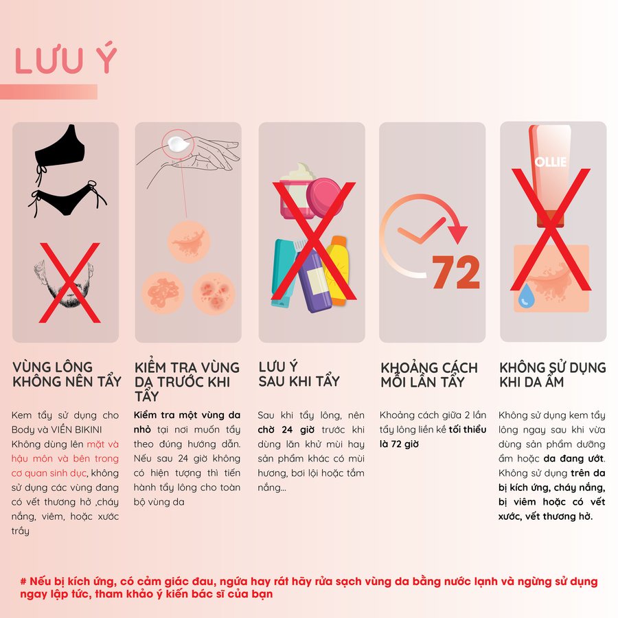 Ảnh Combo 2 kem tẩy lông Ollie + 1 kem dưỡng da làm chậm quá trình mọc lông Ollie 4