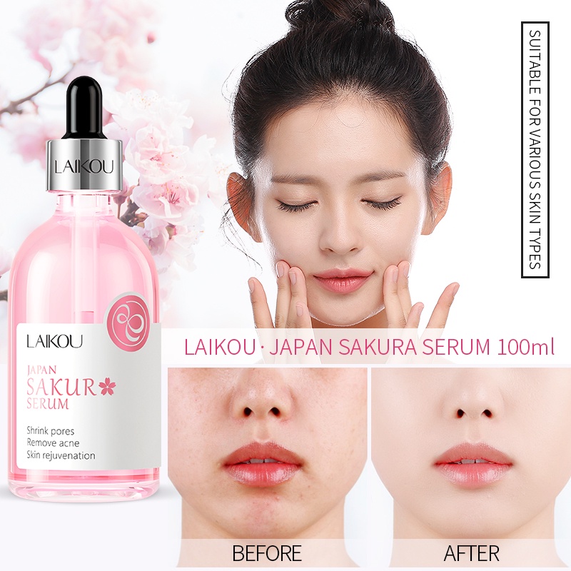 Ảnh Serum LAIKOU Nhật Bản 100ml giúp se khít lỗ chân lông và làm sáng tông da 3