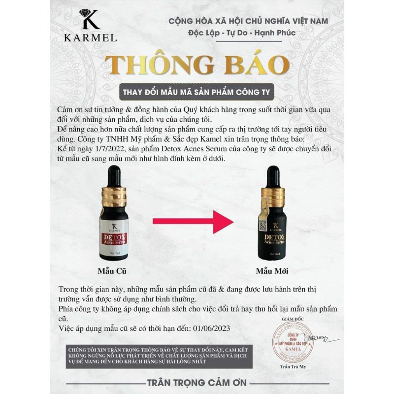 💥💥💥Serum Detox Dành cho da mụn hiệu quả cao.10ml