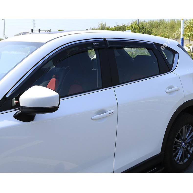 Vè che mưa ô tô MAZDA CX5 2018 - 2025, Vè che mưa chỉ mạ nhựa ABS cao cấp