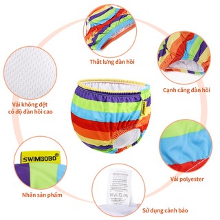 Swimbobo Bé Bơi Chống Thấm Nước Tã Tất Cả Trong Một Quần Tập Bô Tã Có Thể Tái Sử Dụng Bể Bơi Cho Trẻ Em