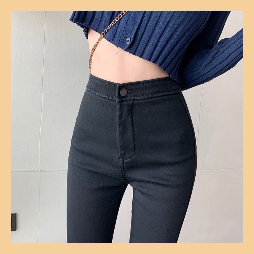 Quần Legging Jean UNDERCOOL Cạp Cao Co Giãn Ôm Body QD04