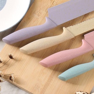 Bộ dao kéo nạo 6 món lúa mạch kháng khuẩn kèm hộp sắc màu đẹp { H }