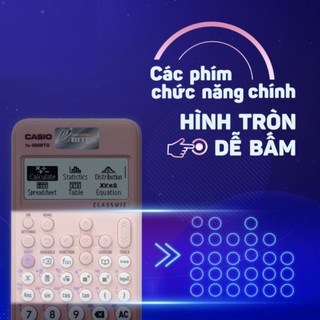 Máy Tính Casio FX 880 BTG Chính Hãng , Màu Đen Hồng Xanh Chuyên Dụng Cho Học Sinh Sinh Viên Được Phép Mang Đi Thi