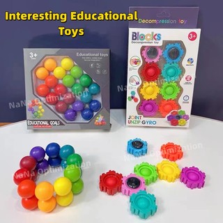 Con Quay Đồ Chơi Khối Rubik Ma Thuật Vui Nhộn Giáo Dục Cho Trẻ Mẫu Giáo 1 Tuổi