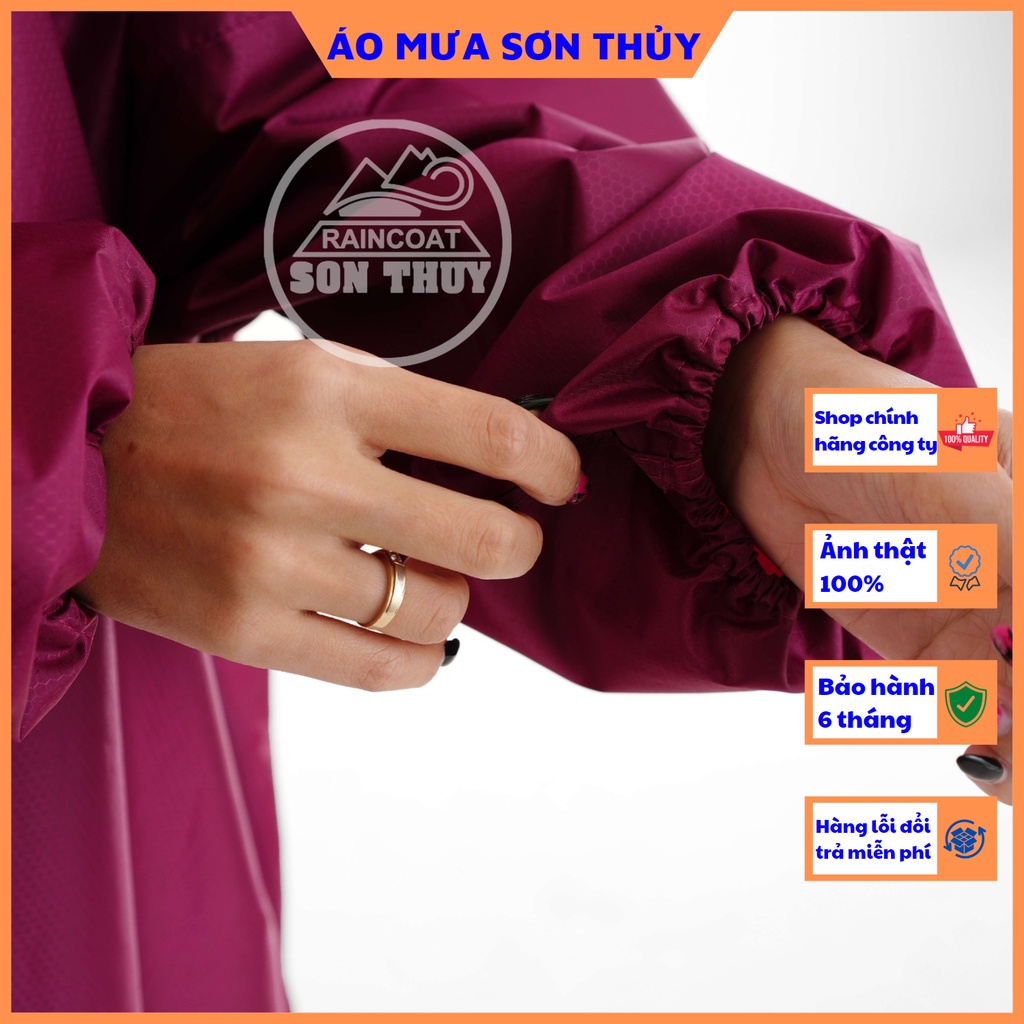 Áo mưa bít kín Sơn Thủy - áo mưa có tay vải dù vân tổ ong siêu nhẹ K7B ST3 | BigBuy360 - bigbuy360.vn