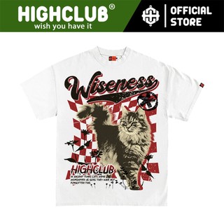 Áo Thun HIGHCLUB YOTC 1 Tay Lỡ Unisex Nam/Nữ TRẮNG Cổ Tròn - HIGHCLUB Brand Chính Hãng