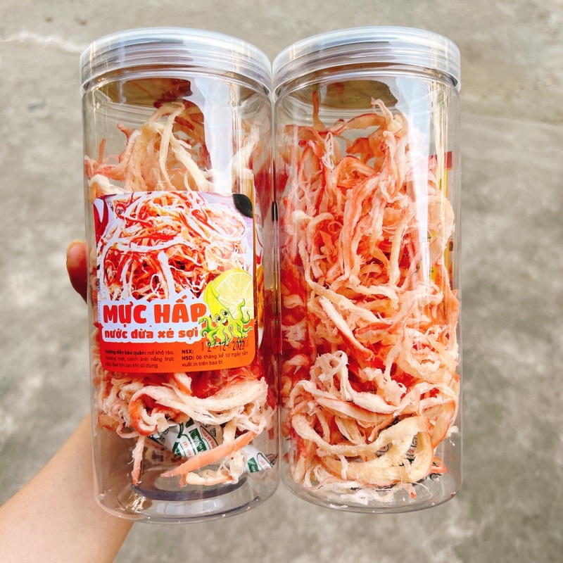 Mực Thái Xé Sợi Hấp Dừa hàng chuẩn loại 1 - 1Hộp 250gr