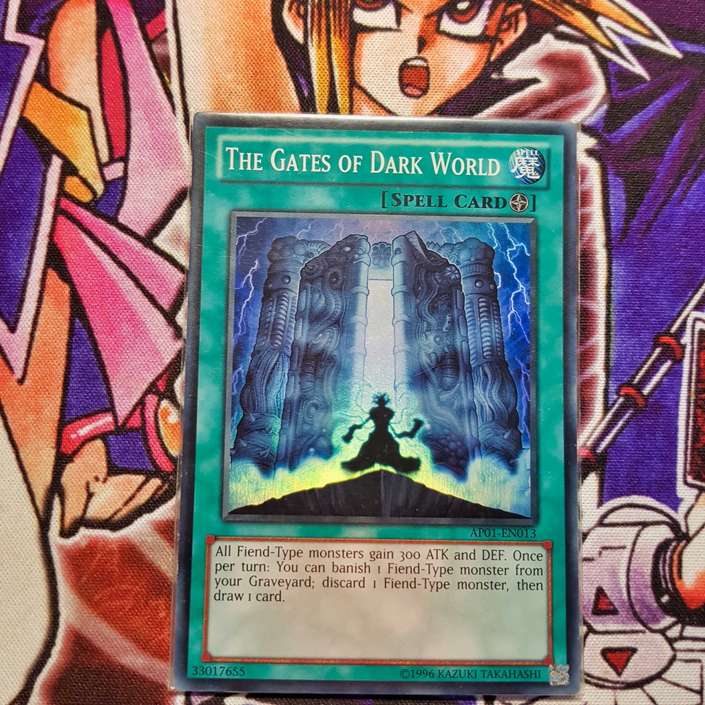 Thẻ bài Yugioh chính hãng | The Gates of Dark World | AP01 Super rare ...