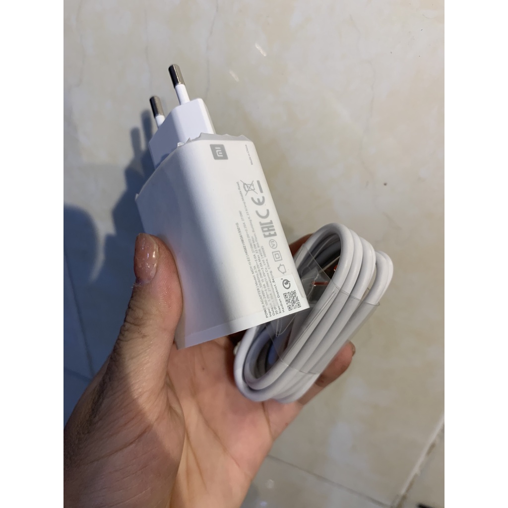 Bộ Củ Cáp Sạc Nhanh Xiaomi  33W -Chân sạc Type C- Tương Thích Mọi Máy