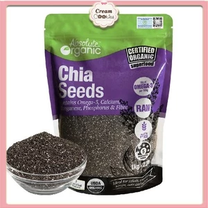 Hạt Chia Úc Absolute Organic Gói 1Kg Vỏ Tím