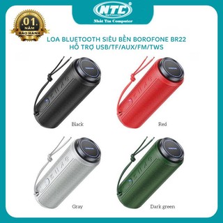 Loa bluetooth đa năng Borofone BR22 CS 10W, Hỗ trợ USB/TF/AUX/FM/TWS, Kết nối 2 loa cùng lúc