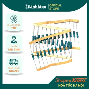 Điện trở 2W 220R-100K chân đồng 1% túi 20 con đầy đủ giá trị