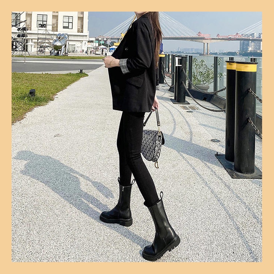 Quần Legging Jean UNDERCOOL Cạp Cao Co Giãn Ôm Body QD04