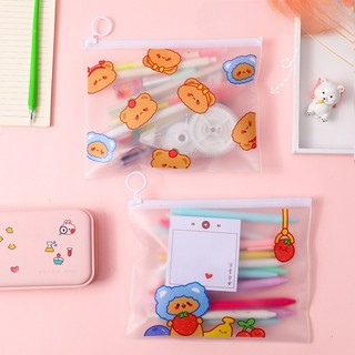 Túi Đựng Bút Trong Suốt Cỡ Lớn Vải Nhiều Ngăn Cute Lưới Timo VPK27